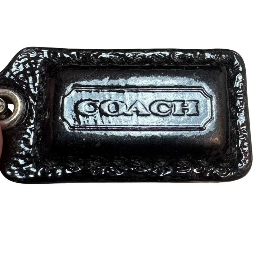 Coach Julia Wristlet Wallet Clutch Black Patent Leather
